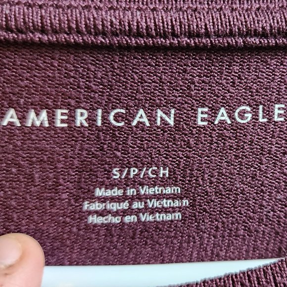 American Eagle Outfitters Deep Purple Long Sleeve Jersey Size Small - Picture 8 of 16